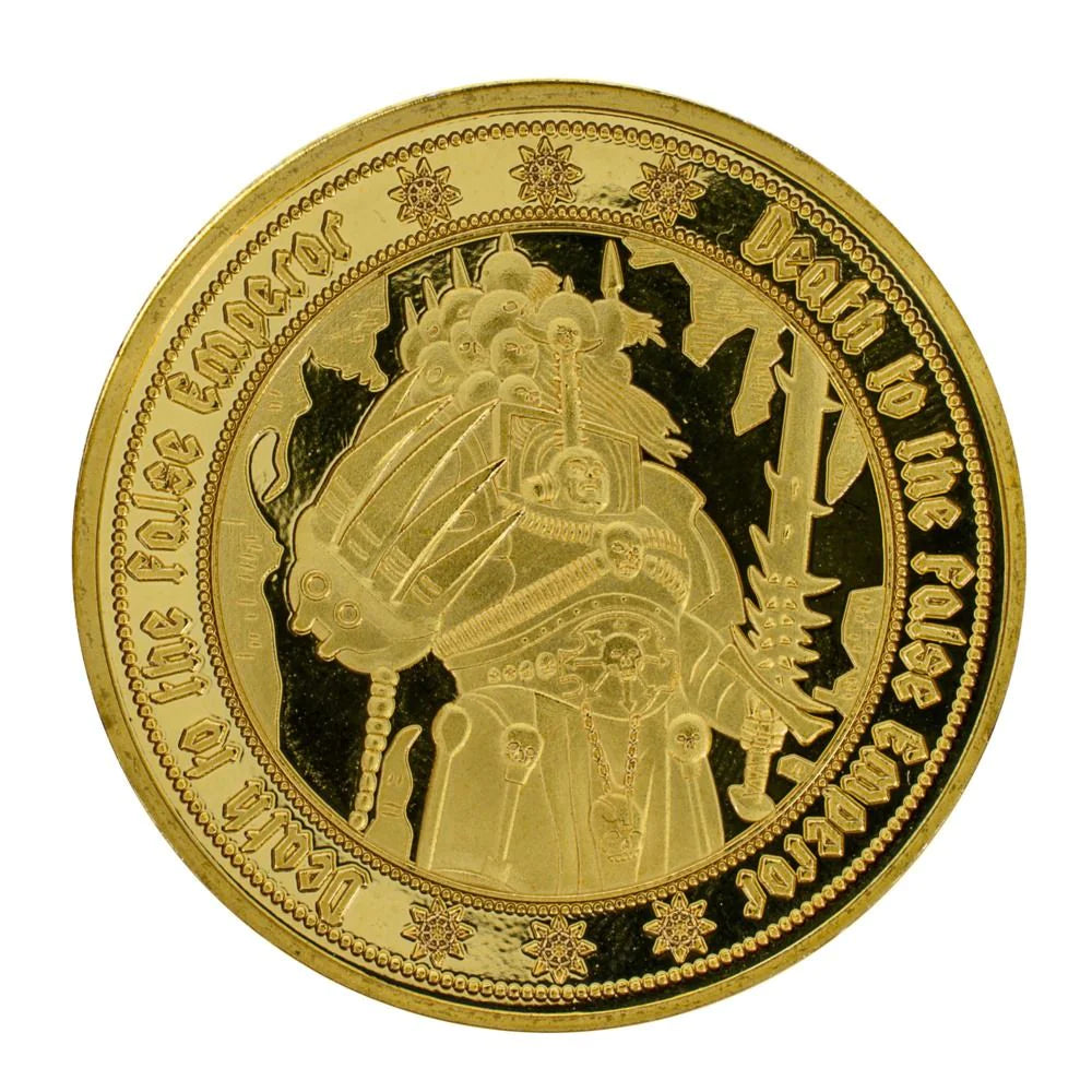 Pre Order: Warhammer 40,000: Chaos Collectible Coin - Warhammer Merchandise - Brand New