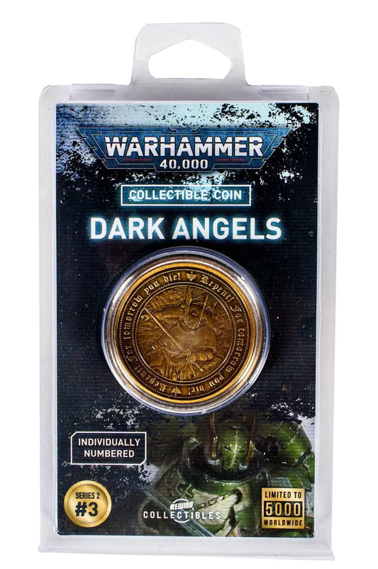 Pre Order: Warhammer 40,000: Dark Angels Collectible Coin - Warhammer Merchandise - Brand New
