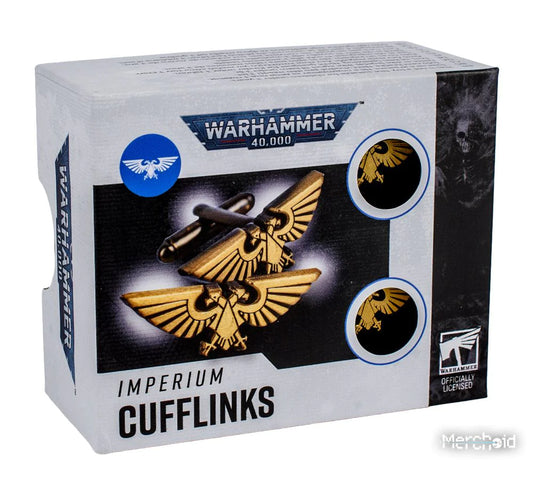 Pre Order: Warhammer 40,000: Imperium Cufflinks - Warhammer Merchandise - Brand New