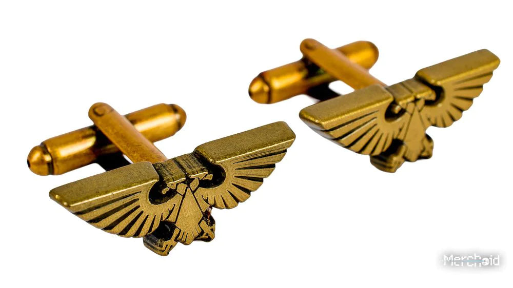 Pre Order: Warhammer 40,000: Imperium Cufflinks - Warhammer Merchandise - Brand New